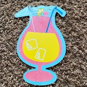 Decorative kids lemonade glass painting to hang